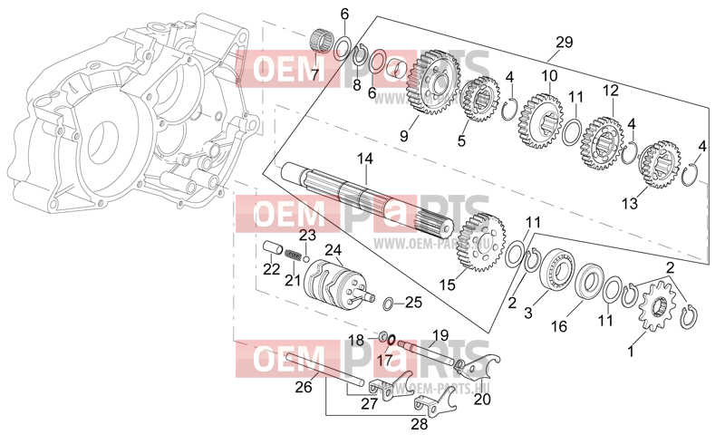 Simmer Rings Crankshaft and Transmission Minarelli AM6 Complete Bearing Kit 