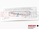 DUCATI 1996 Monster 600 2 PC - STICKER, ADJUSTING CHAIN