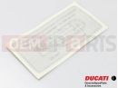 DUCATI 1999 Monster 600 Dark MARKING PLATE