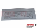 DUCATI 2017 Scrambler Classic CHAIN ADJUSTMENT STICKER