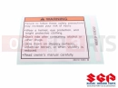 SUZUKI RM80 S (1995) (E24) Label,general w
