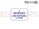 Sticker - Decal (non ostruire il foro)