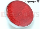Triumph 2007 THRUXTON 900 CARBS Reflector, Red, Circular