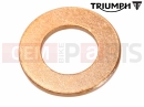 Triumph 2015 THUNDERBIRD COMMANDER Washer, 6.4 x 12 x 1, Copper
