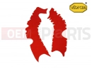 Off-Road Rubber Frame Pads - red