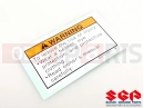 SUZUKI DR200S L5 (2015) (E71) Label,general w