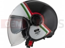 Ringway 2 Duo SKYLINE BLACK & WHITE ITALY jet helmet