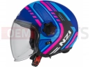 Ringway 2 Duo CONNECTED BLUE & PINK cască jet