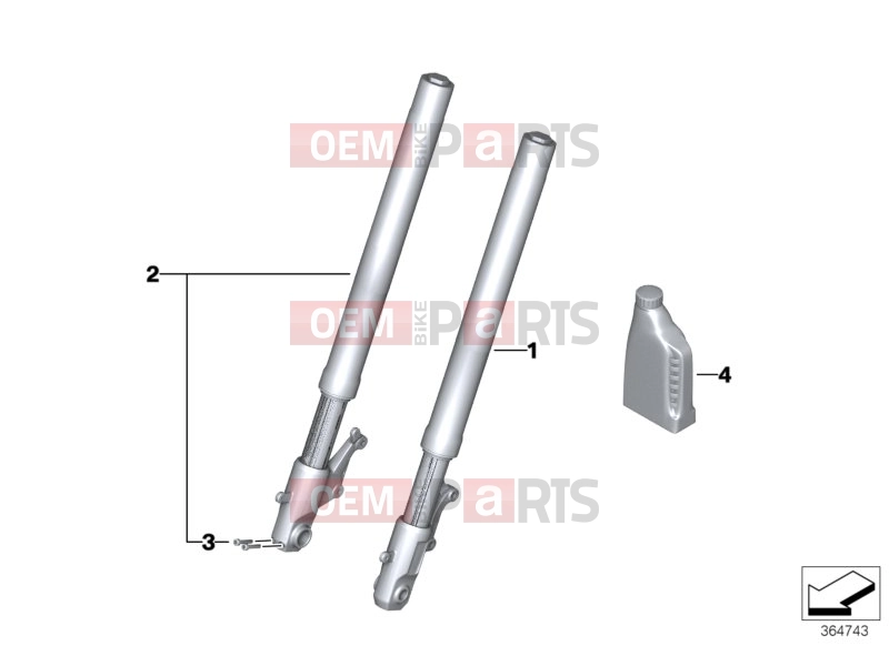 BMW Motorrad BMW 2016 C-Models C evolution (0C03) Telescope-fork