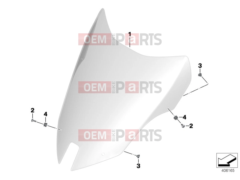 BMW Motorrad BMW 2017 C-Models C evolution (0C03) Windshield