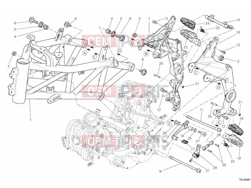 DUCATI 2014 Multistrada 1200 S Touring FRAME » FRAME