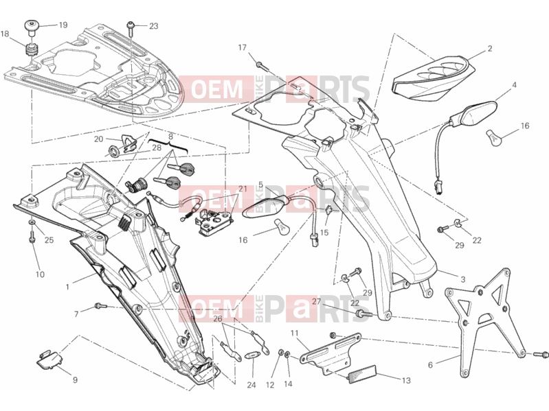 DUCATI 2014 Monster 795 ABS TAILLIGHT » LIGHTING SYSTEM