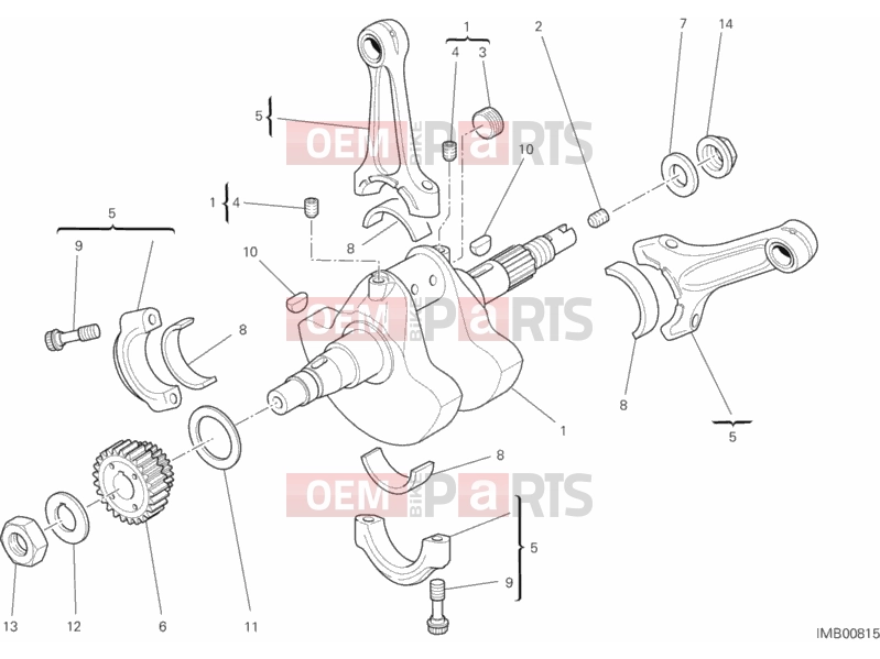 DUCATI 2014 HYPERSTRADA CONNECTING RODS » VALVE DRIVE