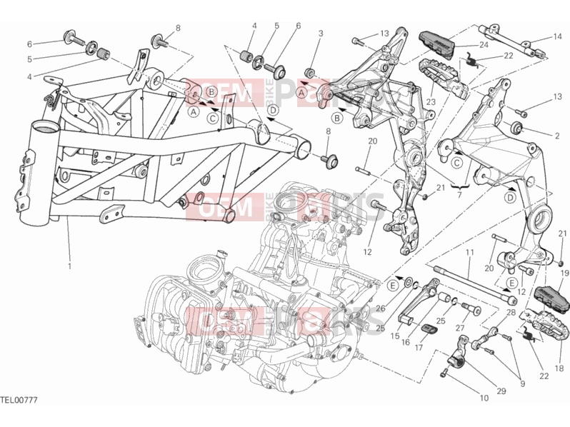 DUCATI 2013 Multistrada 1200 S GT FRAME » FRAME