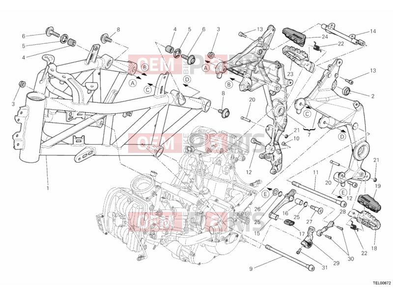 DUCATI 2013 Multistrada 1200 S Pikes Peak FRAME » FRAME