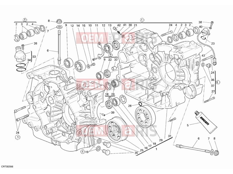 DUCATI 2013 Monster 696 CRANKCASE » ENGINE CASE
