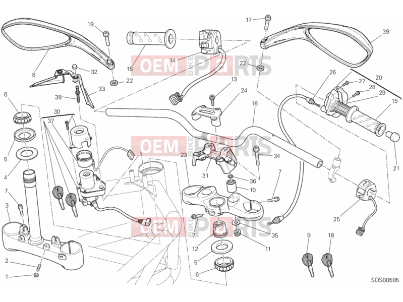 DUCATI 2013 Monster 795 HANDLEBAR » HANDLE BAR
