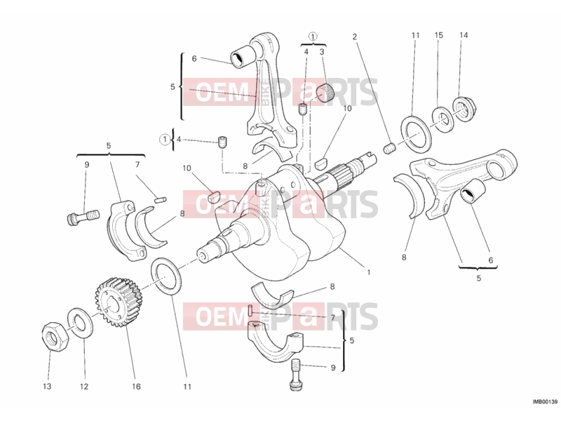 DUCATI 2013 Monster 796 ABS CRANKSHAFT » ENGINE CASE