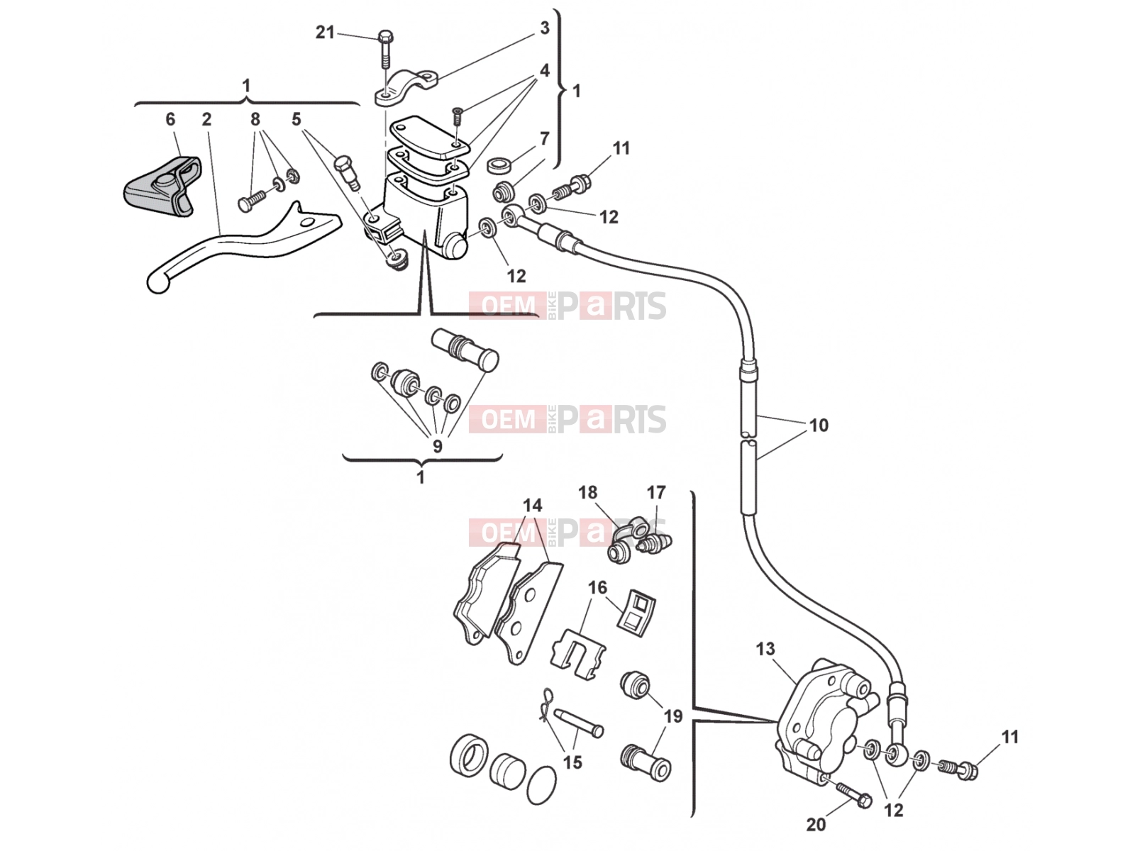 HUSQVARNA 2013 TXC 511 FRONT BRAKE SYSTEM