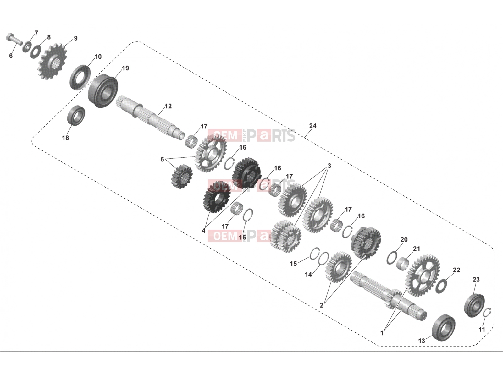 HUSQVARNA 2012 NUDA 900-900R GEAR BOX