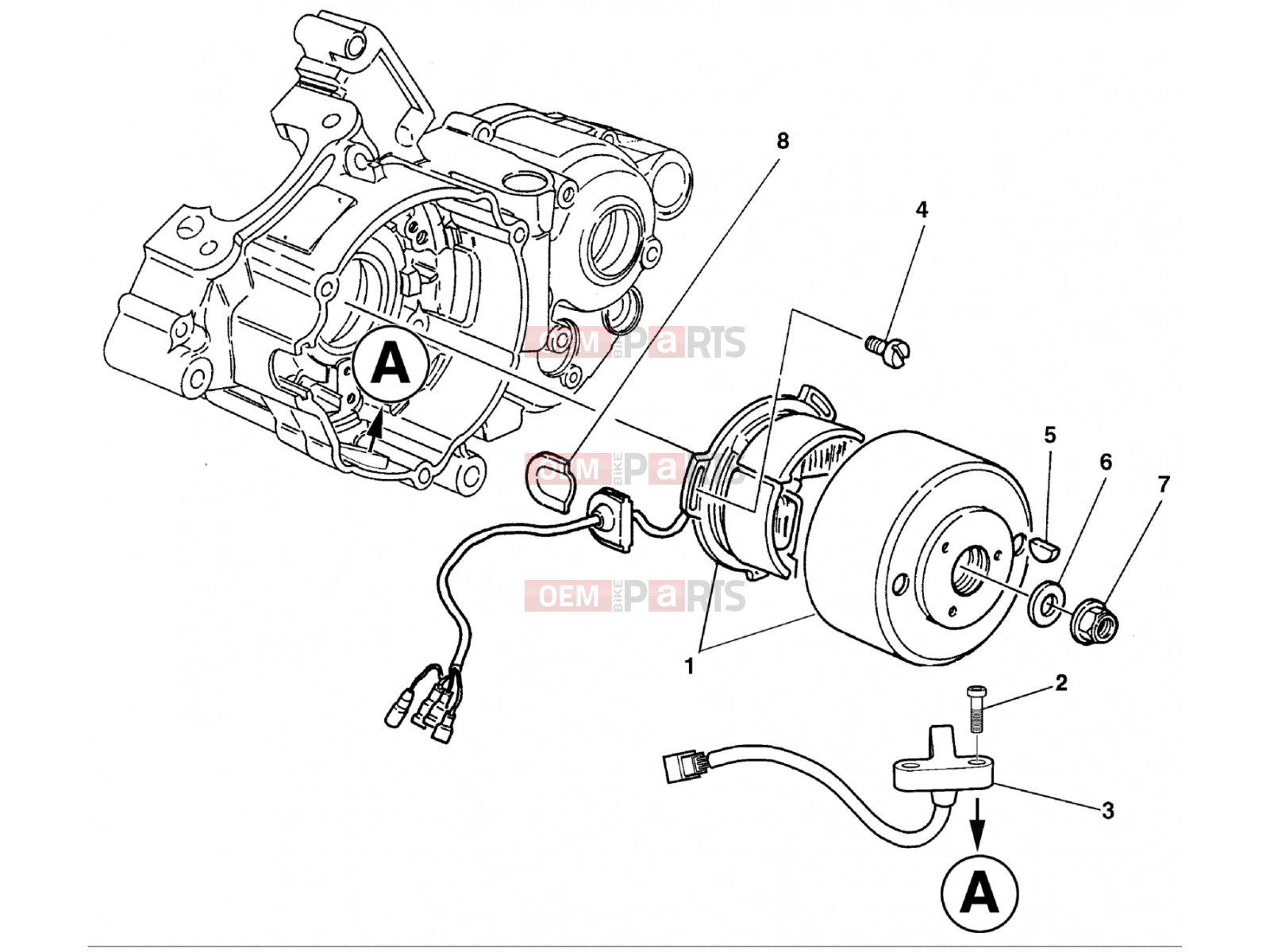 HUSQVARNA 2011 SMS-WRE 125 ENGINE ELECTRONICS