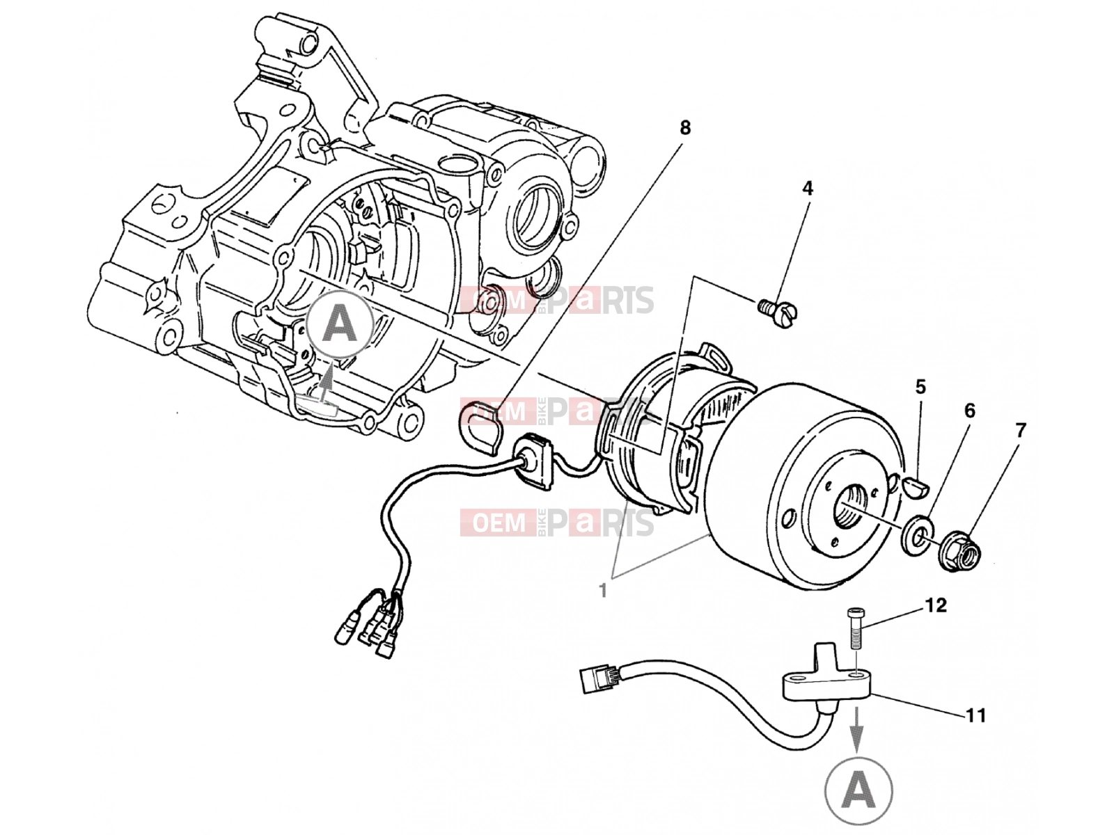 HUSQVARNA 2010 SMS-WRE 125 ENGINE ELECTRONICS