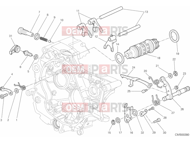 DUCATI 2013 HYPERMOTARD SHIFT CAM - FORK » FRONT SUSPENSION