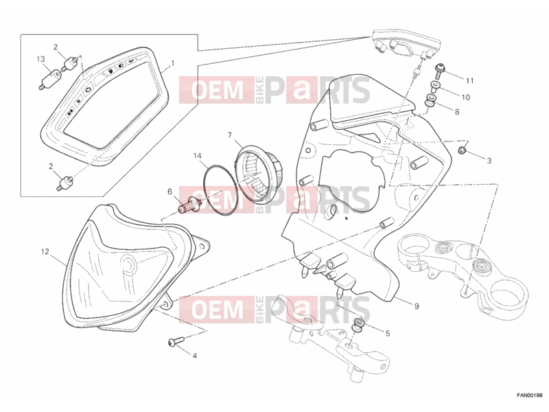 DUCATI 2012 Hypermotard 1100 EVO HEADLIGHT » LIGHTING SYSTEM