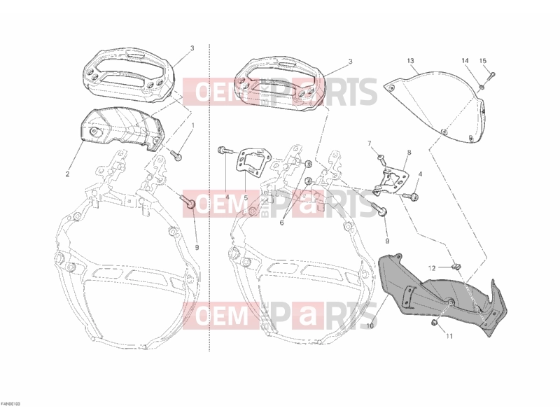 DUCATI 2012 Monster 1100 EVO ABS METER » HANDLE BAR