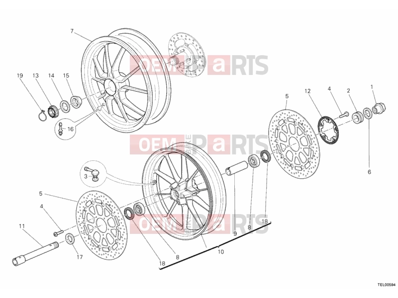 DUCATI 2012 Multistrada 1200 ABS WHEELS » FRONT WHEEL