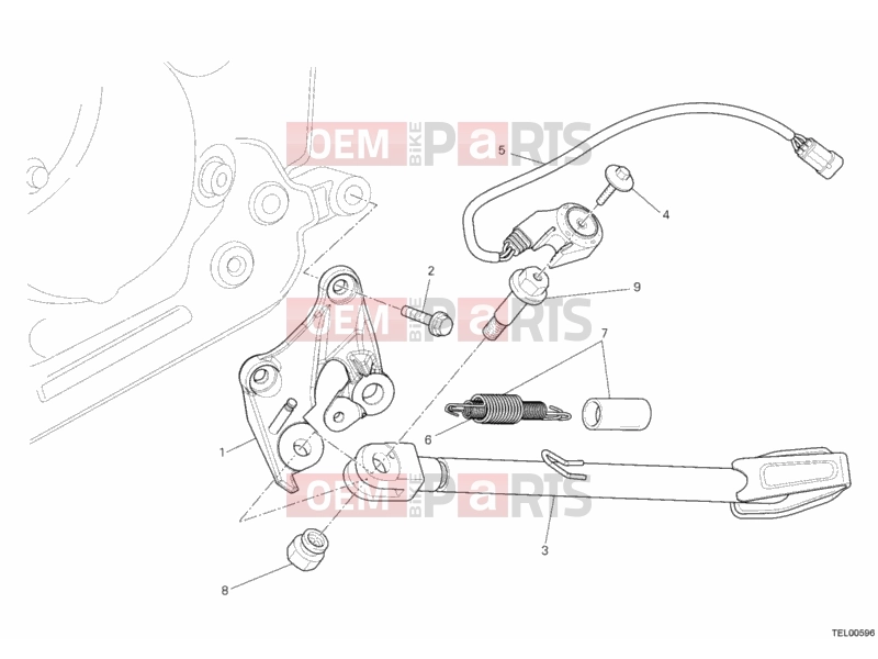 DUCATI 2012 Multistrada 1200 ABS SIDE STAND » ACCESSORIES