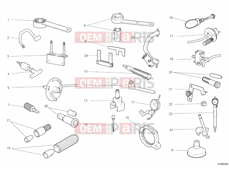DUCATI 2012 Monster 659 ABS WORKSHOP SERVICE TOOLS, ENGINE » UNCLASSIFIED