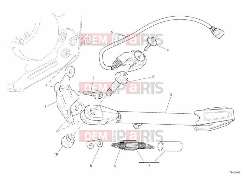 DUCATI 2012 Monster 659 SIDE STAND » ACCESSORIES