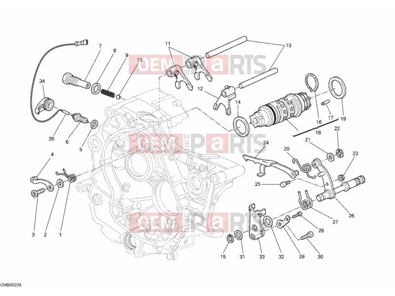 DUCATI 2012 Monster 696 SHIFT CAM - FORK » FRONT SUSPENSION