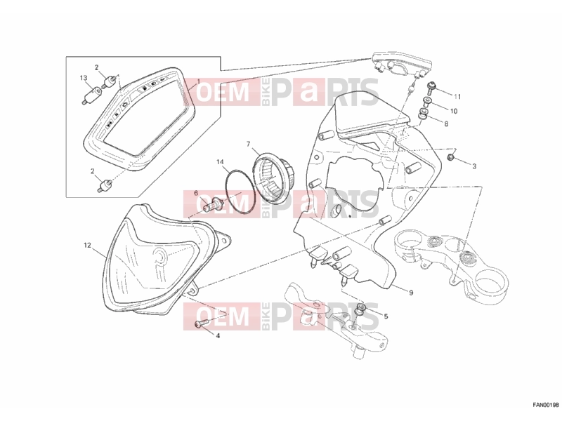 DUCATI 2012 Hypermotard 796 HEADLIGHT » LIGHTING SYSTEM