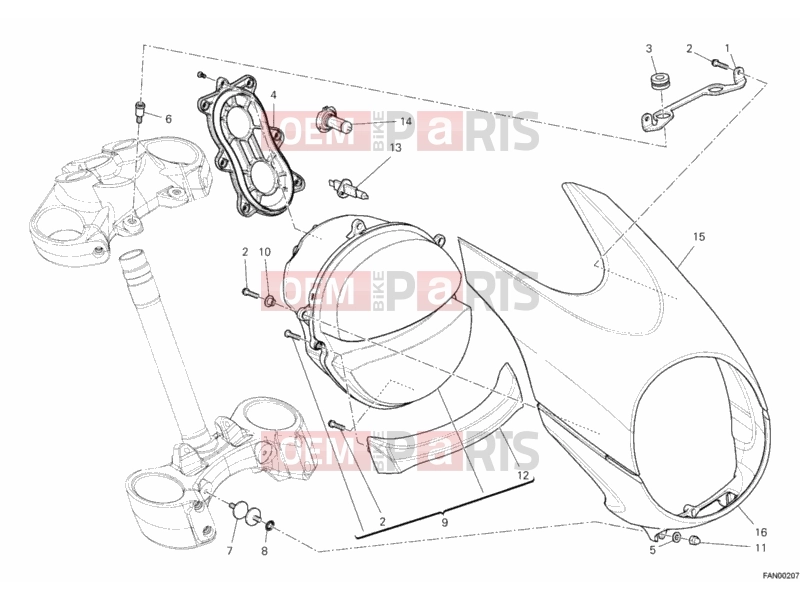 DUCATI 2012 Diavel HEADLIGHT » LIGHTING SYSTEM