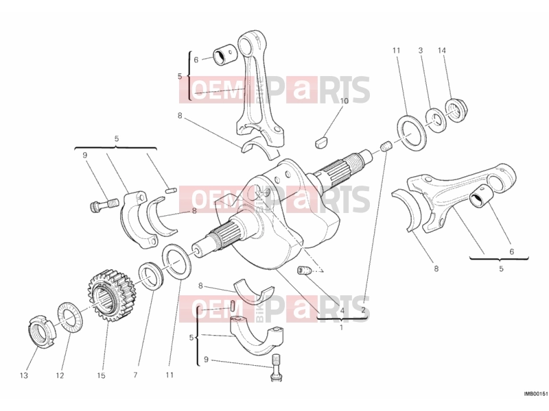 DUCATI 2012 Diavel CRANKSHAFT » ENGINE CASE