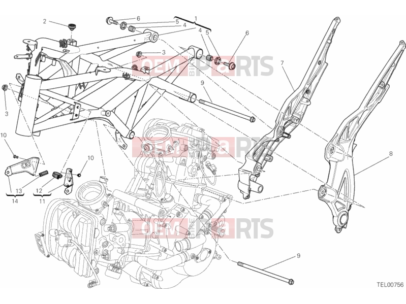 DUCATI 2012 Diavel Carbon BRA FRAME » FRAME