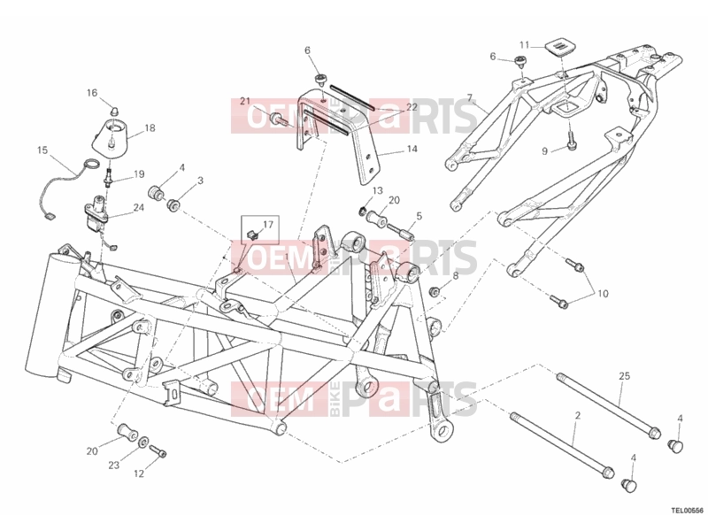 DUCATI 2011 Hypermotard 1100 EVO FRAME » FRAME