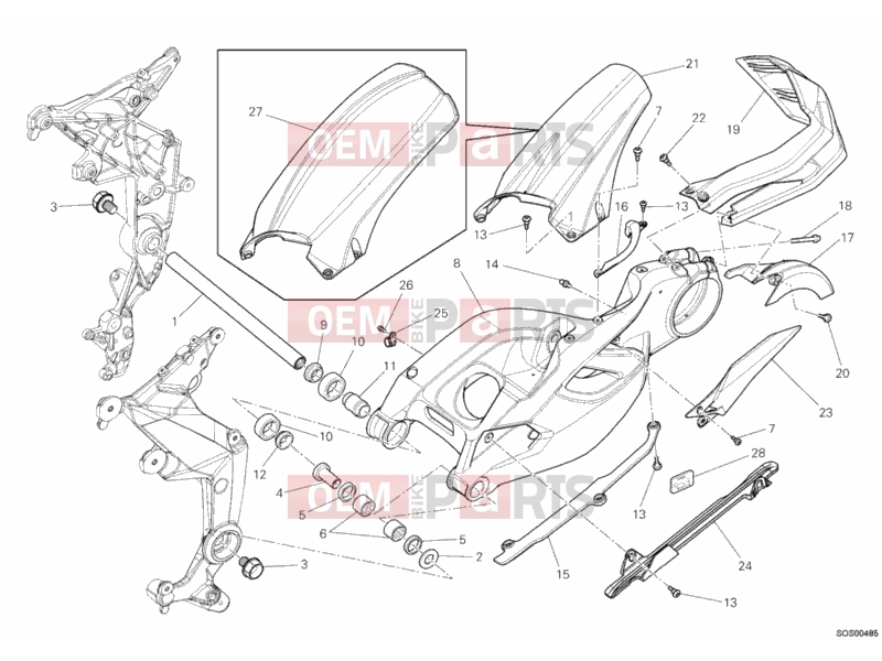 DUCATI 2011 Multistrada 1200 SWING ARM » SWING ARM