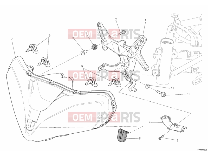 DUCATI 2011 Multistrada 1200 S Touring HEADLIGHT » LIGHTING SYSTEM