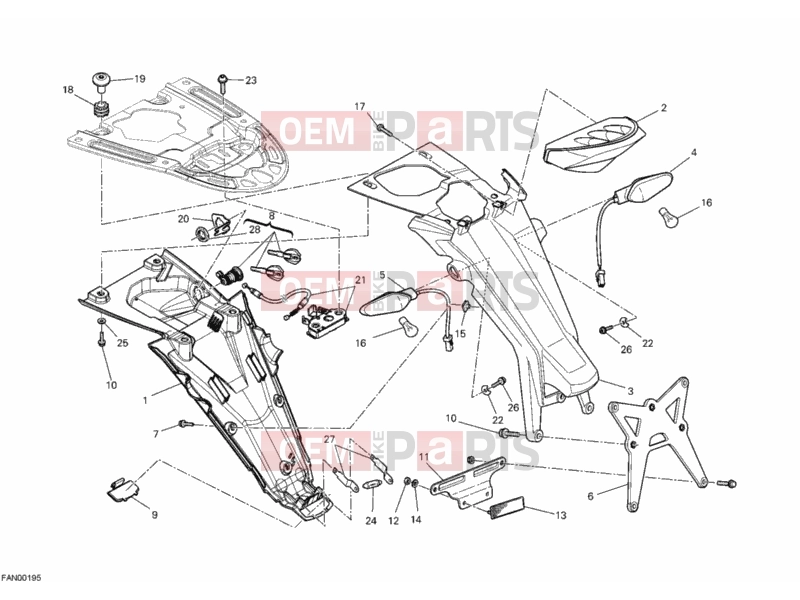 DUCATI 2011 Monster 696 TAILLIGHT » LIGHTING SYSTEM