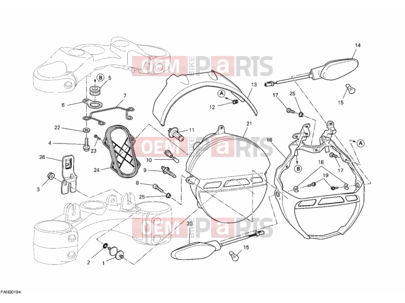DUCATI 2011 Monster 696 ABS HEADLIGHT » LIGHTING SYSTEM