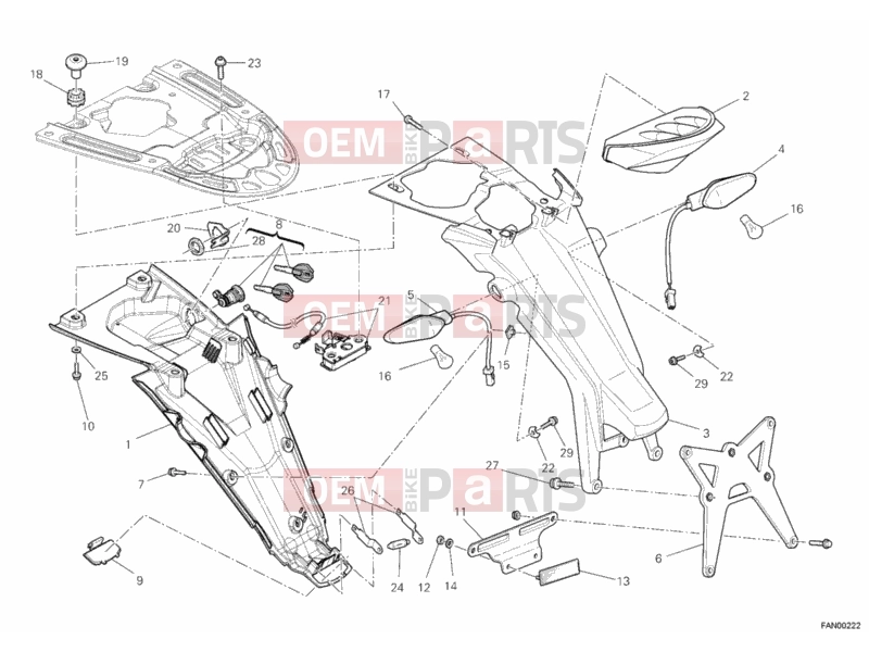 DUCATI 2011 Monster 796 ABS TAILLIGHT » LIGHTING SYSTEM