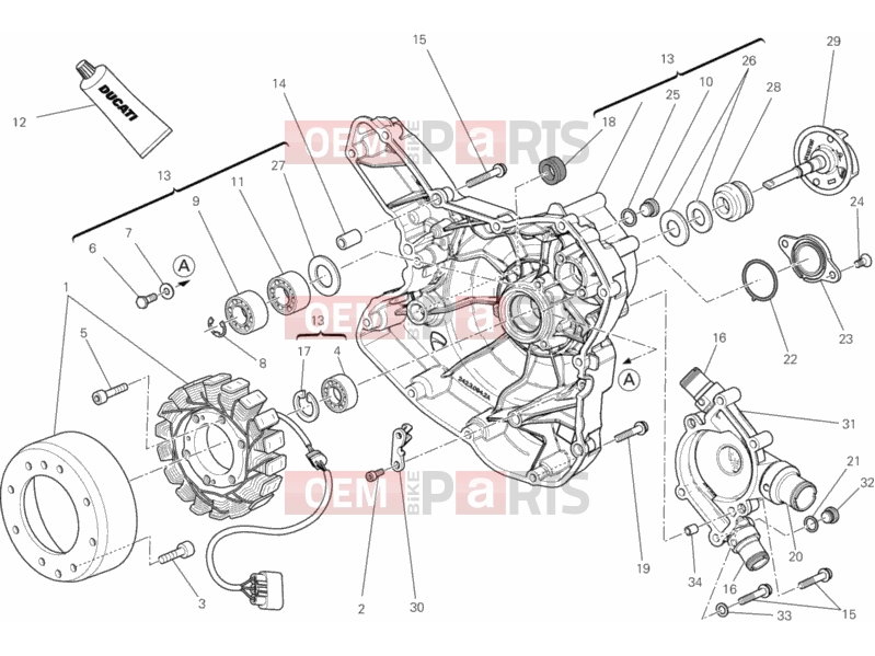 DUCATI 2011 Diavel Carbon GENERATOR COVER » IGNITION SYSTEM