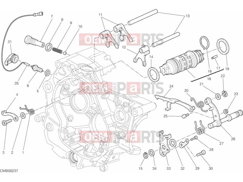 DUCATI 2010 Multistrada 1100 SHIFT CAM - FORK » FRONT SUSPENSION
