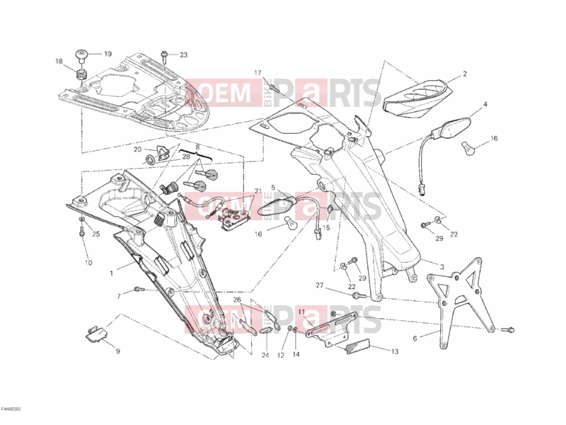 DUCATI 2010 Monster 1100 ABS TAILLIGHT » LIGHTING SYSTEM