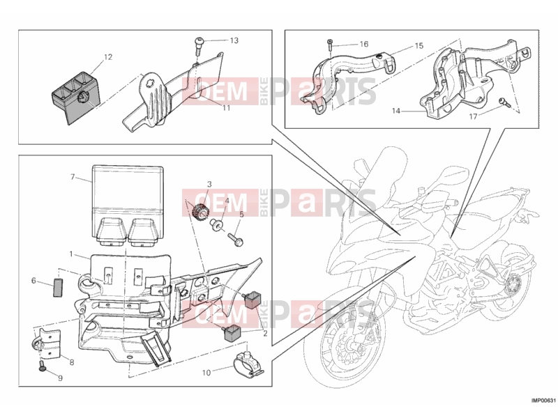 DUCATI 2010 Multistrada 1200 ENGINE CONTROL UNIT » HANDLE BAR