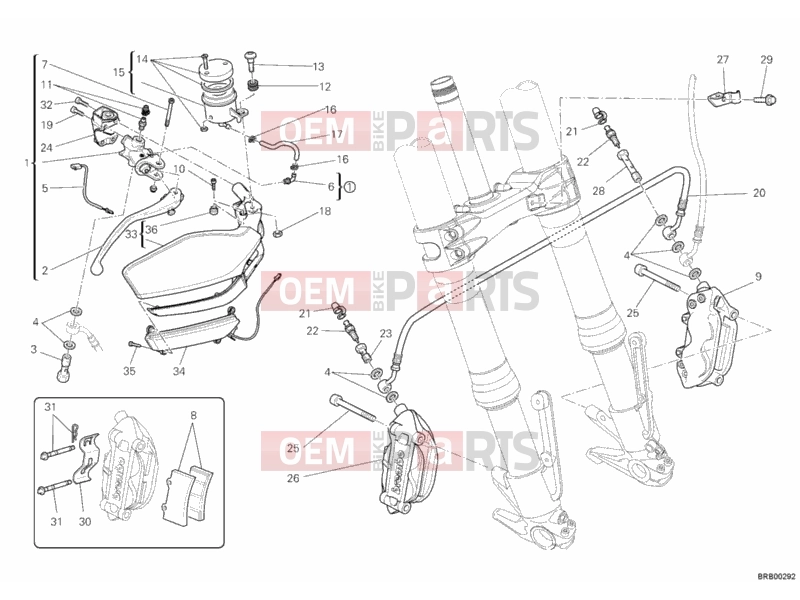 DUCATI 2010 Multistrada 1200 S ABS FRONT BRAKE SYSTEM » BRAKING SYSTEM