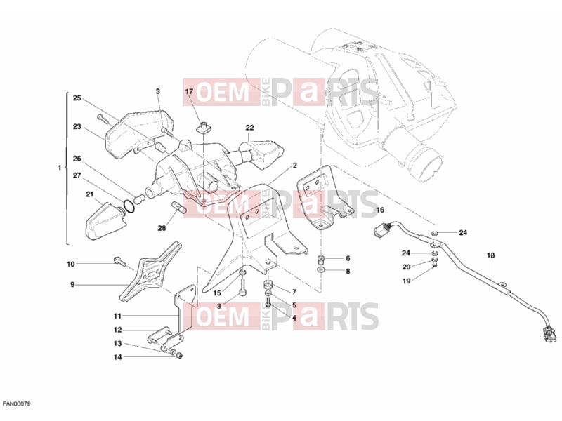 DUCATI 2009 Multistrada 1100 TAILLIGHT » LIGHTING SYSTEM